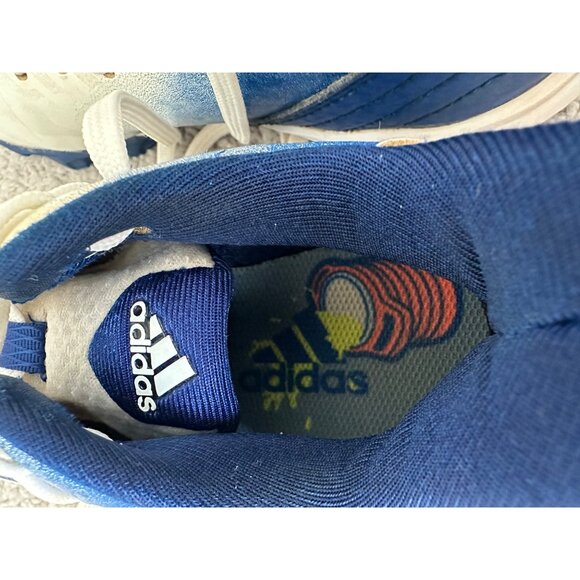 Adidas Icon Blue & White Baseball Cleats Size 1.5 Youth Boys - Picture 7 of 9